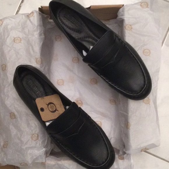 NWT Born Barnstable Black Leather Loafers Shoes 7.5M PRICE REDUCED - Picture 6 of 12